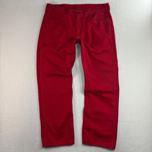 Levi's Other - Levis 569 Loose Straight Jeans Men 34x32 Red Rockstar Baggy Stretch Skater Pants